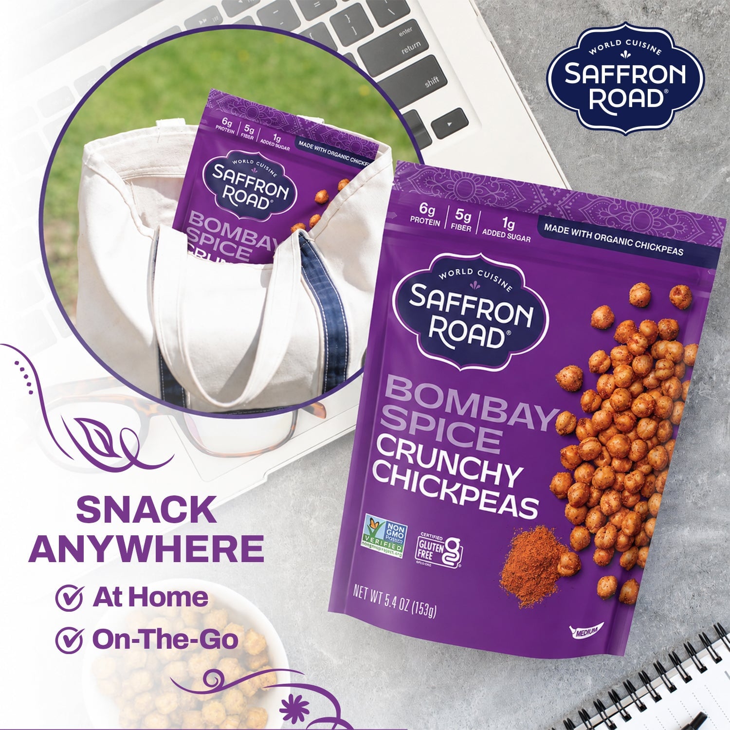 Bombay Spice Crunchy Chickpeas Crunchy Chickpea saffron-road-b2c 