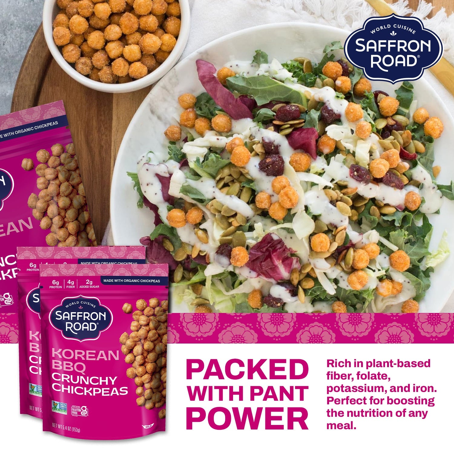 Korean BBQ Crunchy Chickpeas Crunchy Chickpea saffron-road-b2c 
