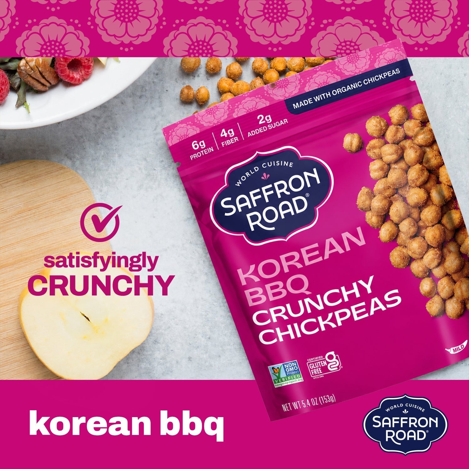 Korean BBQ Crunchy Chickpeas Crunchy Chickpea saffron-road-b2c 