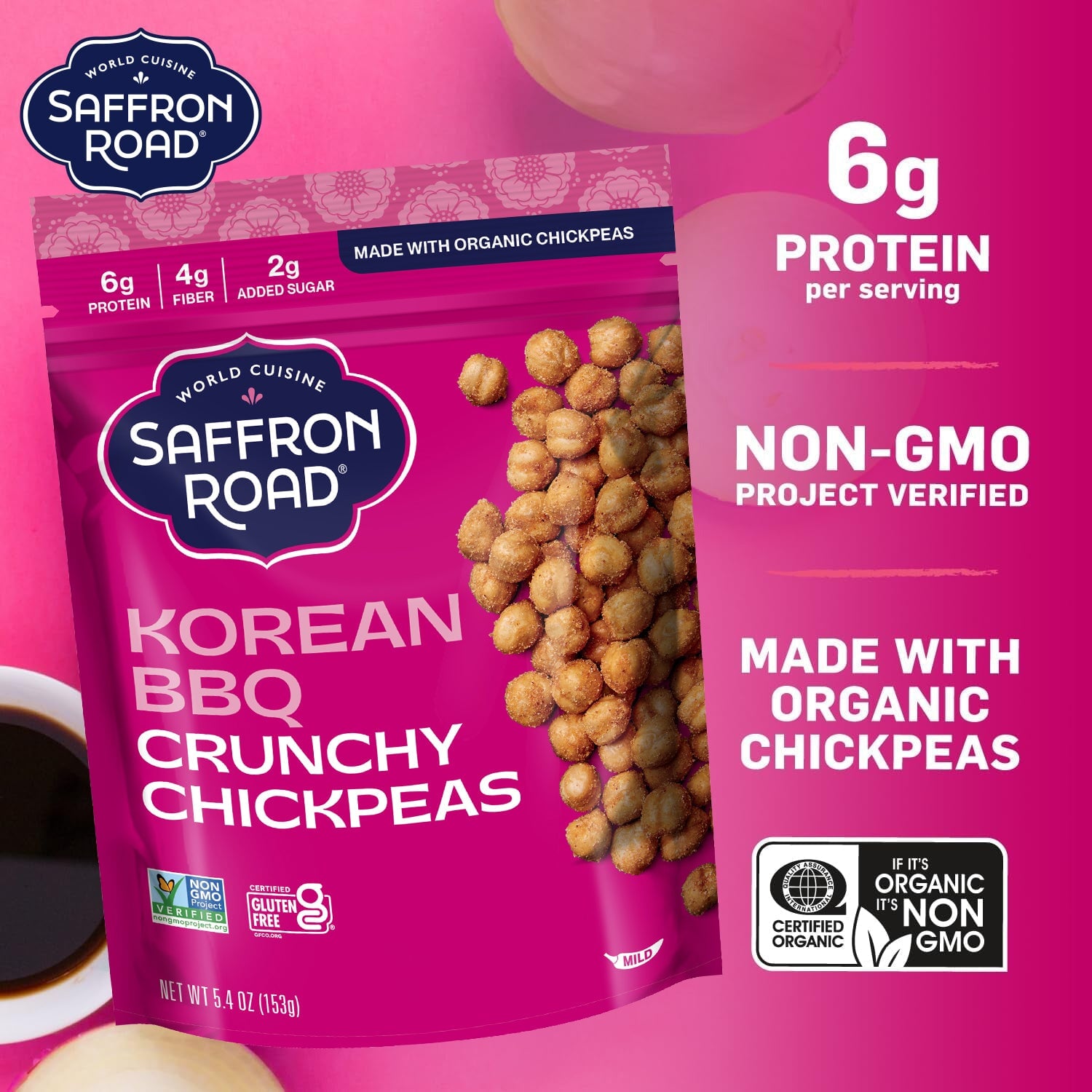 Korean BBQ Crunchy Chickpeas Crunchy Chickpea saffron-road-b2c 