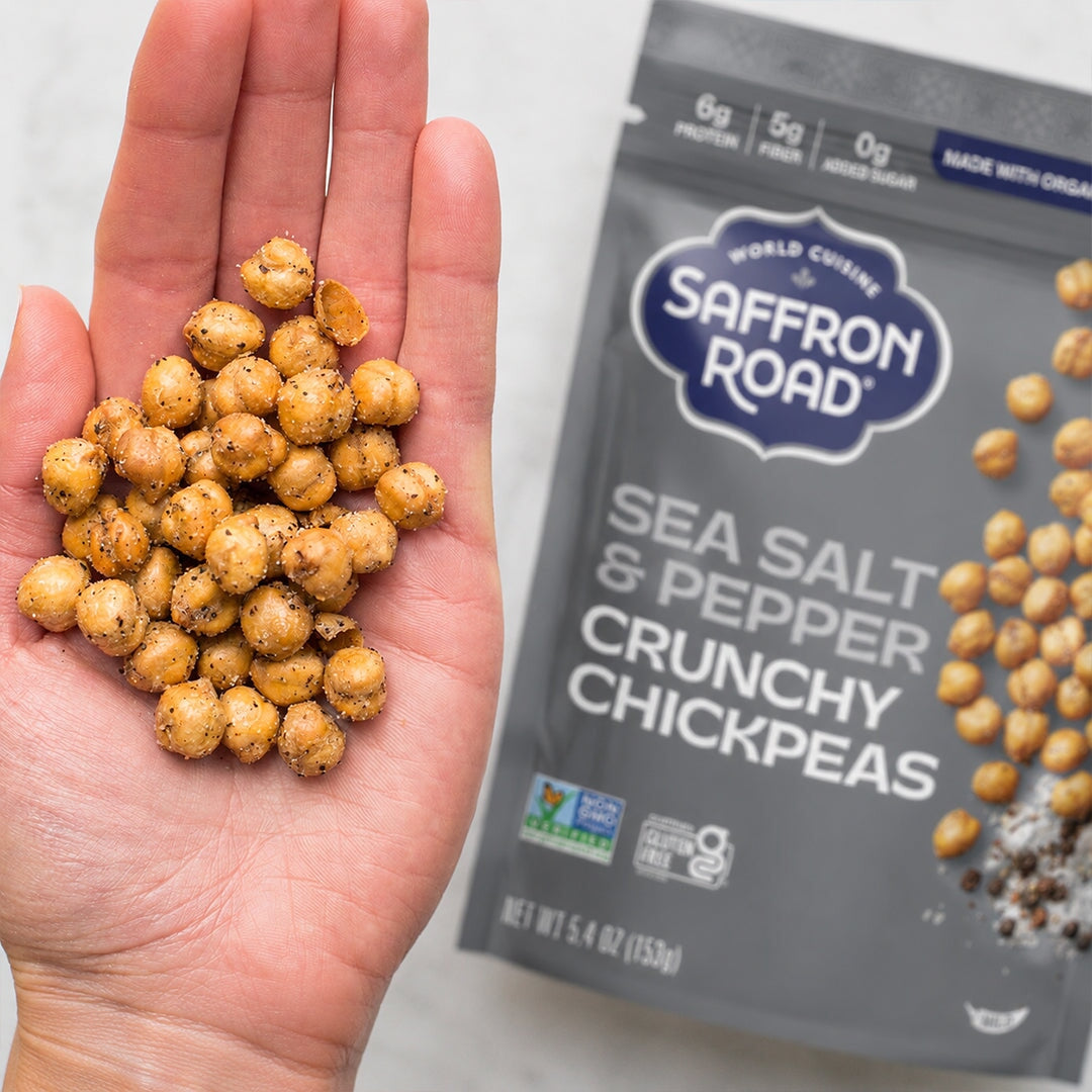 Sea Salt & Cracked Pepper Crunchy Chickpeas Crunchy Chickpea saffron-road-b2c 