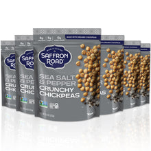 Load image into Gallery viewer, Sea Salt &amp; Cracked Pepper Crunchy Chickpeas Crunchy Chickpea saffron-road-b2c 
