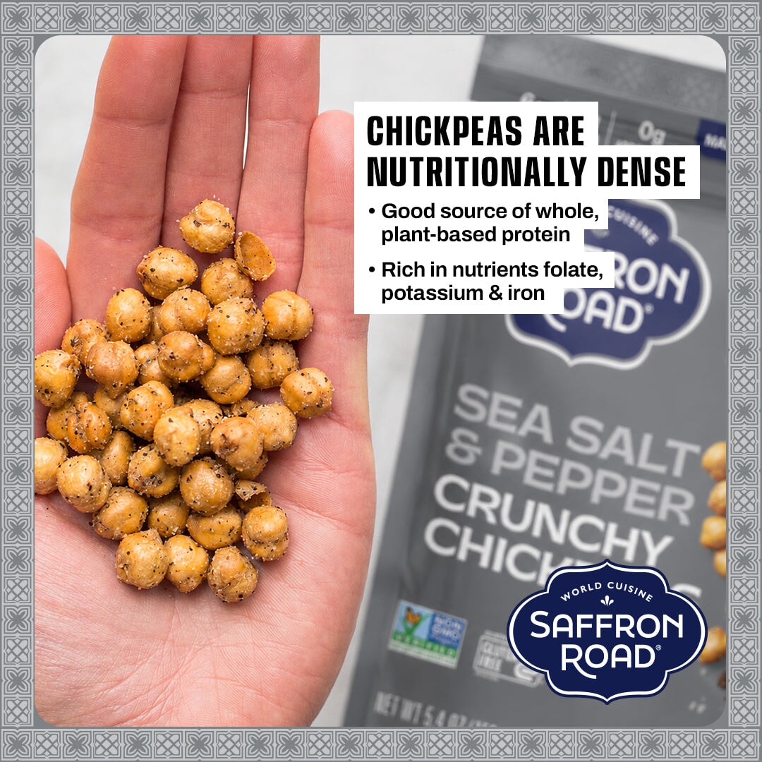 Crunchy Chickpeas 6 Pack Crunchy Chickpea Saffron Road 