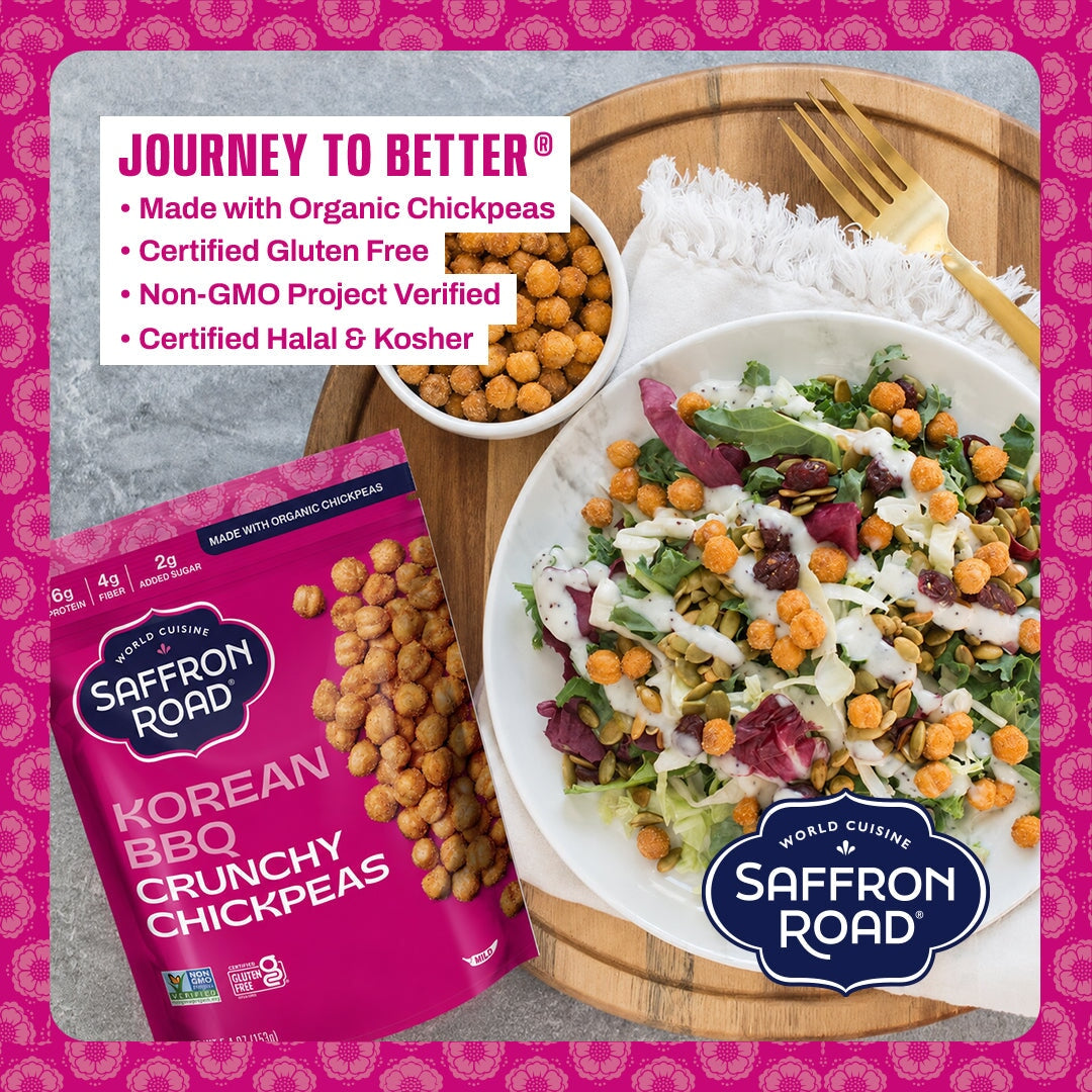 Crunchy Chickpeas 6 Pack Crunchy Chickpea Saffron Road 