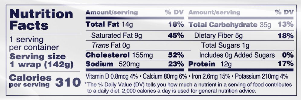 Mediterranean Egg Scramble Frozen Breakfast Wrap Saffron Road 