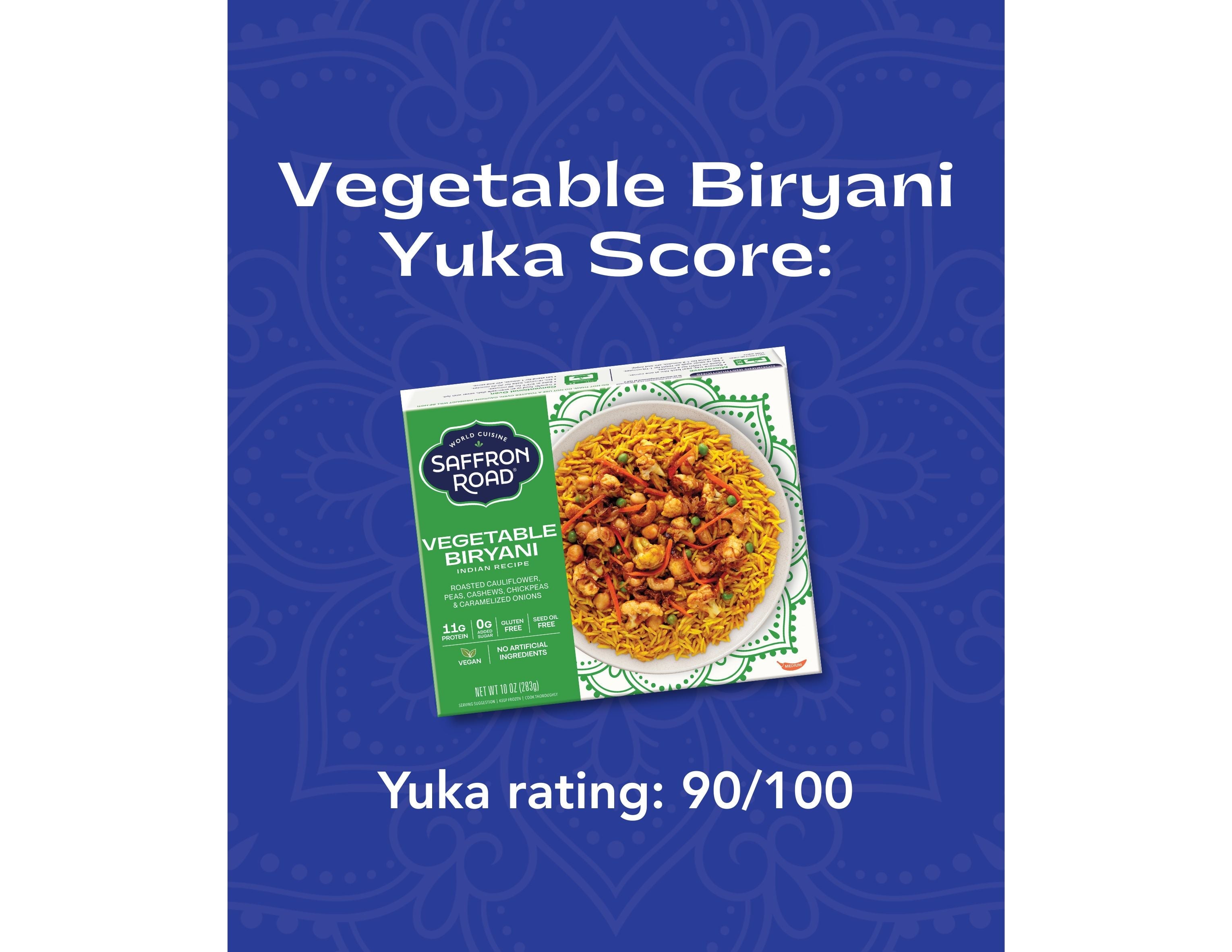 Vegetable Biryani Frozen Dinners saffron-road-b2c 