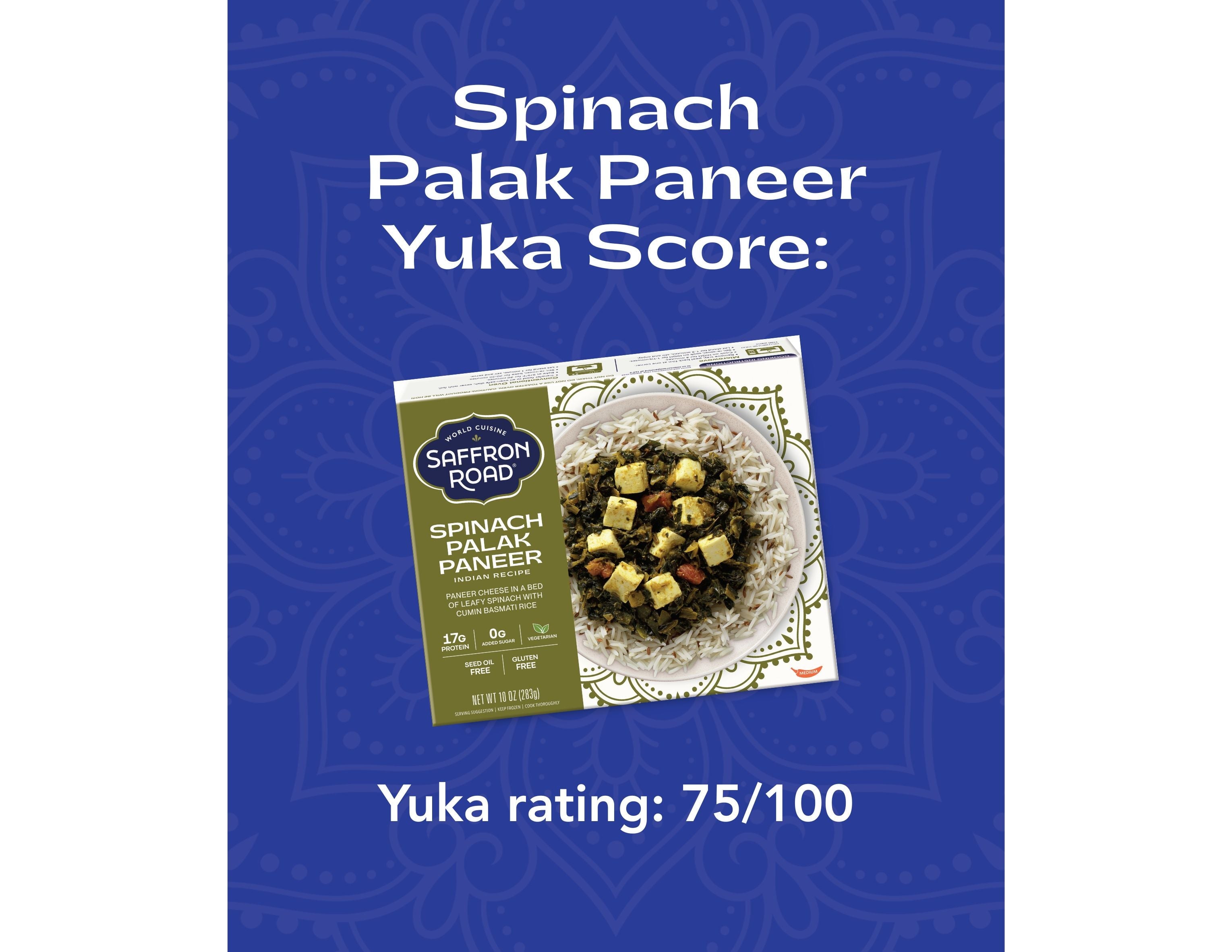 Spinach Palak Paneer Frozen Dinners saffron-road-b2c 