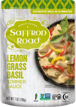Load image into Gallery viewer, Simmer sauce lemongrass basil by saffron road
