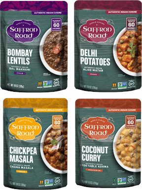 variety meal pouch 4 pack by saffron road