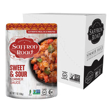 Load image into Gallery viewer, Sweet &amp; Sour Simmer Sauce Simmer Sauce saffron-road-b2c 8 Pack (7oz) 
